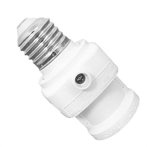 Sensor Fotocelula Acende Quando Escurece Com Soquete E-27 Qualitronix Bivolt Qr52M