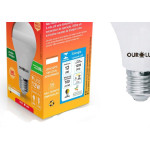 Lampada Led Bulbo Ourolux A60 - 12W. 3000K.