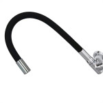 Torneira Gourmet Flex Parede Bica Movel Metal Hydramotion Preta - 1/4 Volta
