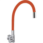 Torneira Gourmet Flex Parede Bica Movel Metal Hydramotion Vermelha - 1/4 Volta