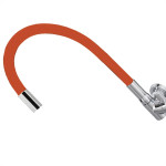 Torneira Gourmet Flex Parede Bica Movel Metal Hydramotion Vermelha - 1/4 Volta