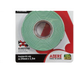 Fita Dupla Face Adere Forte Espuma Branca Extreme Ambiente Interno/Externo 24Mm X 1,5M