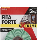 Fita Dupla Face Adere Forte Espuma Branca Extreme Ambiente Interno/Externo 24Mm X 1,5M