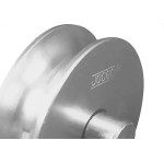 Roldana Para Portao Jocec ''V'' 1.1/2'' Com Eixo E Rolamento - Kit C/2 Pecas