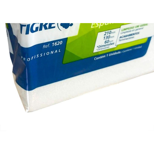 Espuma Em Bloco Tigre 6Cm X 13Cm X 21Cm - Kit C/12 Pecas