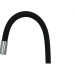 Torneira Gourmet Flex Mesa Bica Movel Metal Hydramotion Cozinha Preta Cromada - 1/4 Volta