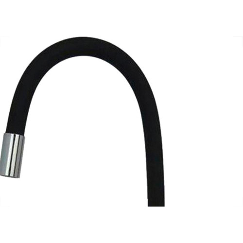 Torneira Gourmet Flex Mesa Bica Movel Metal Hydramotion Cozinha Preta Cromada - 1/4 Volta