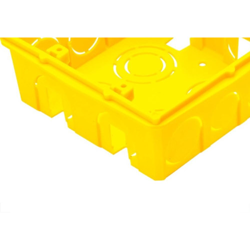 Caixinha De Luz Pvc Tramontina Amarela 4X4 - Kit C/20 Pecas
