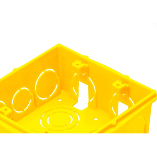 Caixinha De Luz Pvc Tramontina Amarela 4X4 - Kit C/20 Pecas