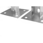 Perfilado Aiedem Sapata Externa 4 Furos - Kit C/25 Pecas