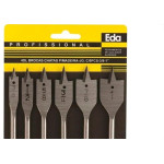 Broca Chata Madeira Eda 3/8'' A 1'' Jogo Com 6 Pecas - 4Dl