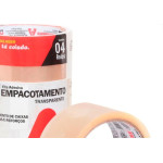 Fita Adesiva Embalagem Adere Transparente 710 - 45Mm X 40M - Kit C/4 Pecas