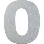Numero Residencial Atlas Escovado No.0 - 12,5Cm
