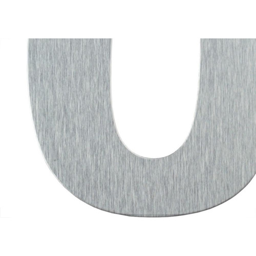 Numero Residencial Atlas Escovado No.0 - 12,5Cm