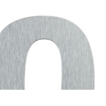 Numero Residencial Atlas Escovado No.0 - 12,5Cm
