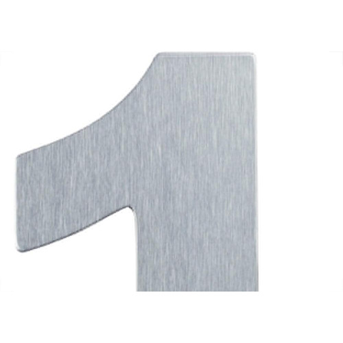 Numero Residencial Atlas Escovado No.1 - 12,5Cm