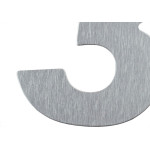 Numero Residencial Atlas Escovado No.3 - 12,5Cm
