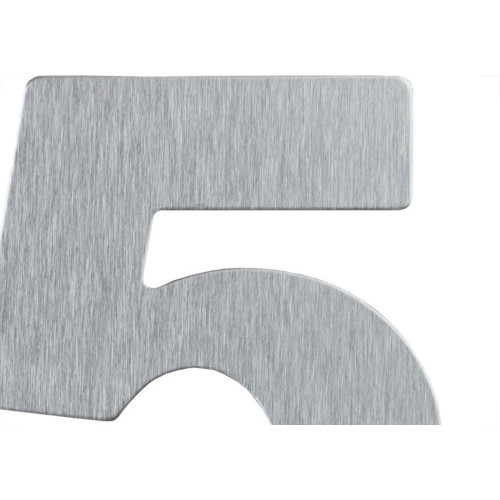 Numero Residencial Atlas Escovado No.5 - 12,5Cm