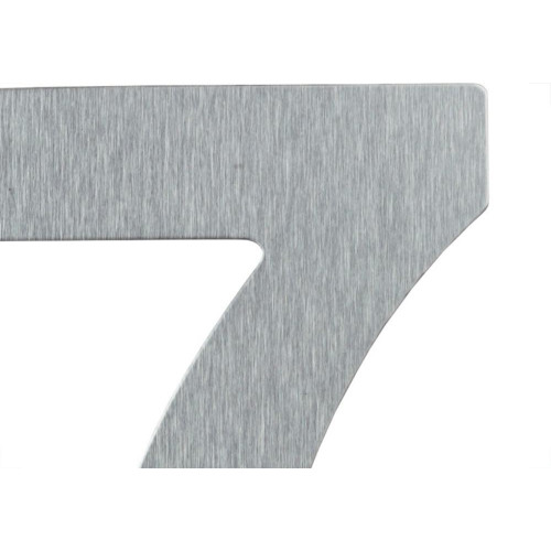 Numero Residencial Atlas Escovado No.7 - 12,5Cm