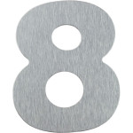 Numero Residencial Atlas Escovado No.8 - 12,5Cm