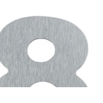 Numero Residencial Atlas Escovado No.8 - 12,5Cm