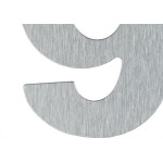 Numero Residencial Atlas Escovado No.9 -12,5Cm