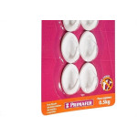 Gancho Adesivo Atlas Primafer Branco 0,5Kg Com 06 Pecas