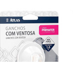 Gancho Ventosa Atlas Primafer Branco 1,0Kg Com 01 Peca
