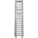 Grelha Plastica Reforcada Linear Estrela Com Porta Grelha 10X50Cm Branca - 1700