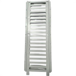 Grelha Plastica Reforcada Linear Estrela Com Porta Grelha 15X50Cm Branca - 1639