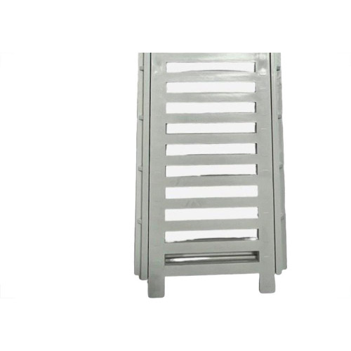 Grelha Plastica Reforcada Linear Estrela Com Porta Grelha 15X50Cm Branca - 1639