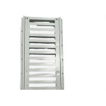 Grelha Plastica Reforcada Linear Estrela Com Porta Grelha 15X50Cm Branca - 1639