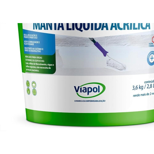 Impermeabilizante Viapol Vedalage Branco 2,85L