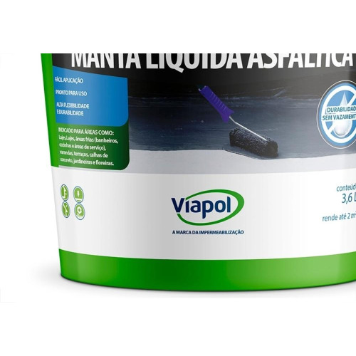 Impermeabilizante Viapol Vedalage Preto 3,6L