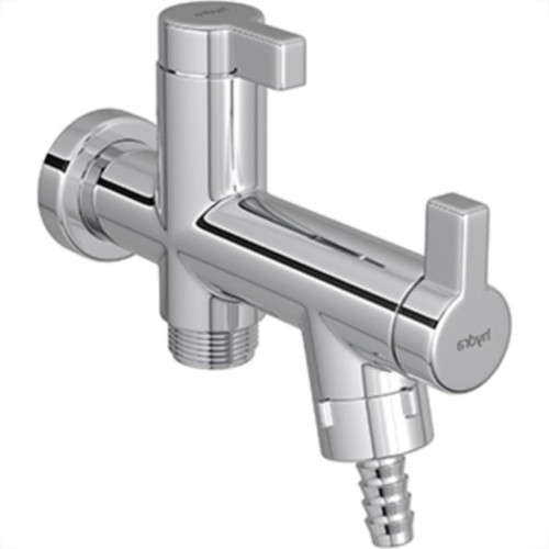 Torneira Maquina De Lavar/Tanque Abs Hydraplus 1/2'' E 3/4'' Metalizada 1/4 De Volta - 1155