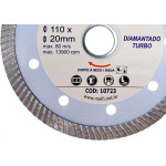 Disco Diamantado Melfi Turbo Porcelanato 110Mm X 20Mm - 10723