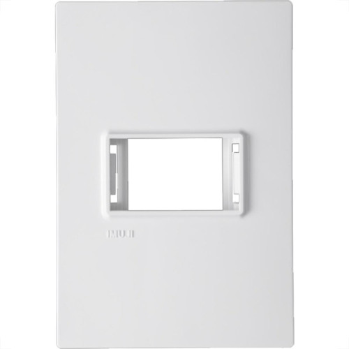 Placa Conjunto Modular Ilumi Vivaz 4X2 - 1 Modulo Horizontal + Suporte 76070