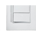 Kit C/2 - Conjunto Ilumi Vivaz Branco Com Placa 3 Simples...