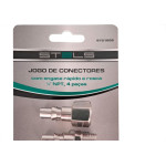 Engate Rapido Para Ar Stels Jogo Com 4 Pecas - 5701655