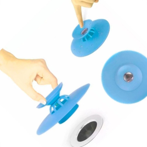 Tampa De Silicone Para Pias E Ralos Flex Drain 10Cm X 4,1Cm X 3,6Cm Redondo - Gh057