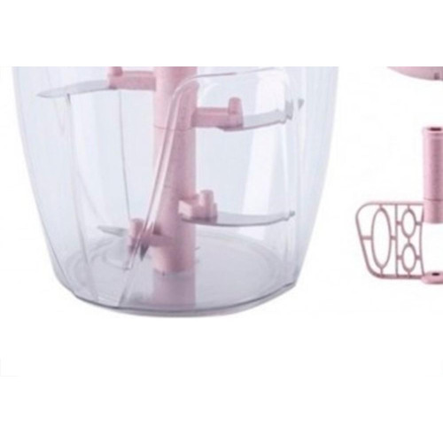 Processador De Alimentos Manual Globalmix Magic Mixer 3X1 Rosa Gh405