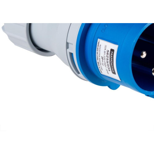Acoplamento Industrial Macho Tramontina 2 Polos+Terra 220V. A 250V. 32A. 56255/035