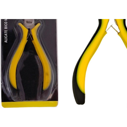 Alicate Mini Eda 4.1/2'' Bico Meia Cana Curvo Profissional - 7Zh