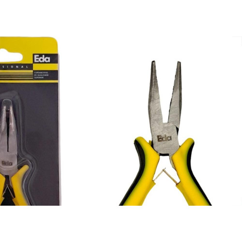 Alicate Mini Eda 4.1/2'' Bico Meia Cana Curvo Profissional - 7Zh