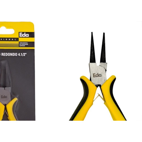 Alicate Mini Eda 4.1/2'' Bico Redondo Profissional - 7Zi