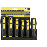 Chave Fenda/Phillips Eda Jogo Com 6 Pecas Cromo Vanadium Com Suporte - 8Qp