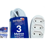 Extensao Naticon Paralela 2 Polos 0,75Mm Branca - 3M