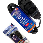 Extensao Naticon Paralela 2 Polos 0,75Mm Preta - 5M