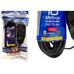 Extensao Naticon Paralela 2 Polos 0,75Mm Preta -10M