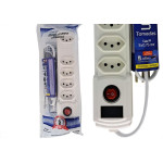 Filtro Linha Naticon 5 Tomadas 2P+T Branco